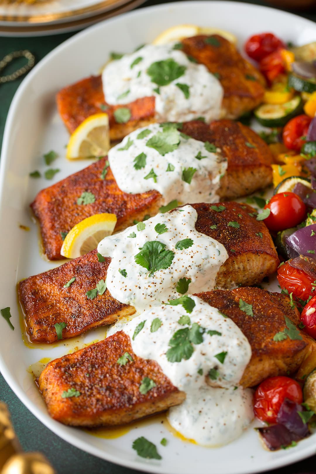 Host a Feast: Moroccan Spiced Salmon with Zesty Lemon Yogurt